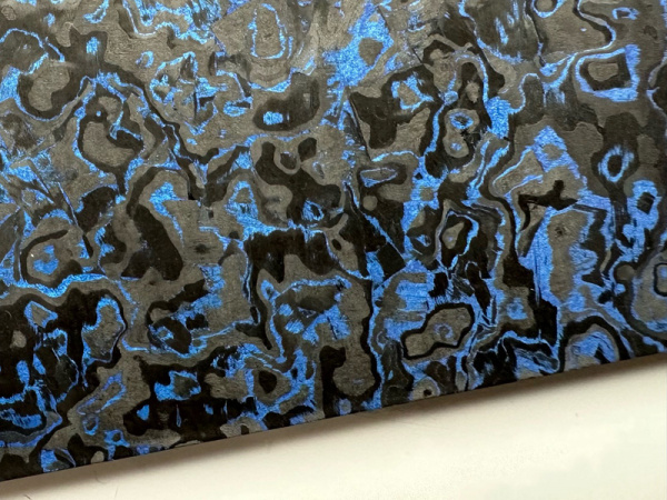 Купить Карбон Blue TechnoCarbo, размеры: 155х140х3.8 мм в интернет-магазине Artknives.ru 