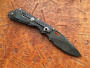 Купить Нож складной Mick Strider Custom SnG DGG, Nightmare trisula grind, ti Iridescent blue/purple в интернет-магазине Artknives.ru 