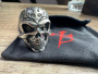 Купить Кольцо Borka Blades Silver Skull "Who Dares Wins" Ring Size 11 в интернет-магазине Artknives.ru 