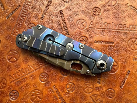 Купить Нож складной Strider Knives SnG CC blue/lightning stripes, Magnacut, CCKS Spring 2026 в интернет-магазине Artknives.ru 
