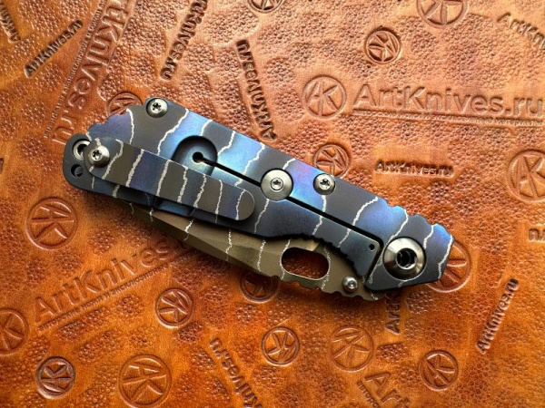 Купить Нож складной Strider Knives SnG CC blue/lightning stripes, Magnacut, CCKS Spring 2026 в интернет-магазине Artknives.ru 