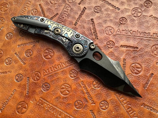 Купить Нож складной кастомный Borka Blades/Ti2 Design Stitch 2026 Gambler Serpent DLC в интернет-магазине Artknives.ru 