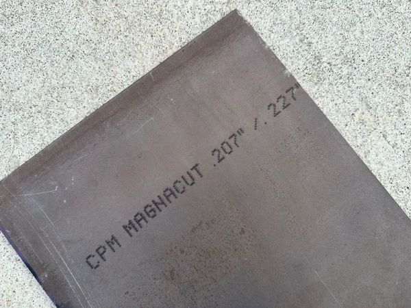 Купить Сталь CPM-MagnaCut, лист 620х305х5.6 мм, без ТО (сырая, отожженная) в интернет-магазине Artknives.ru 