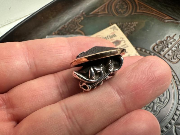 Купить Бусина Starlingear Bead: Samurai Monkey - Silver/Copper в интернет-магазине Artknives.ru 