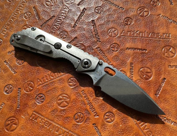 Купить Нож складной Strider Knives SnG CC, s30v, Dagger Grind Stonewashed, Carbon в интернет-магазине Artknives.ru 