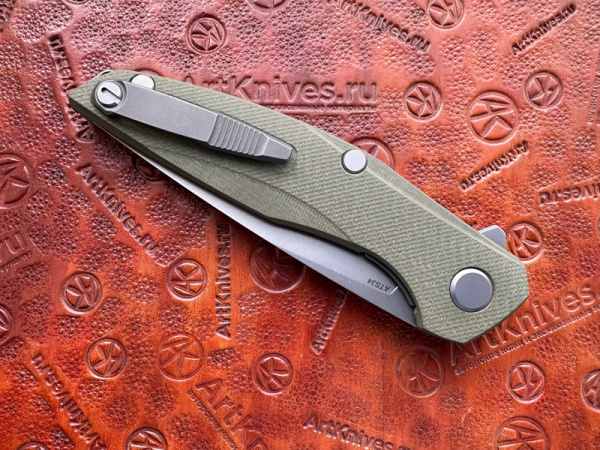 Купить Нож 111, ATS34, Olive G10, MRBS, МБШ в интернет-магазине Artknives.ru 