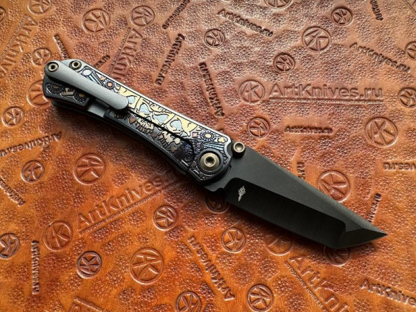 Купить Нож складной кастомный Borka Blades/Ti2 Design SBT 2026 Gambler DLC в интернет-магазине Artknives.ru 