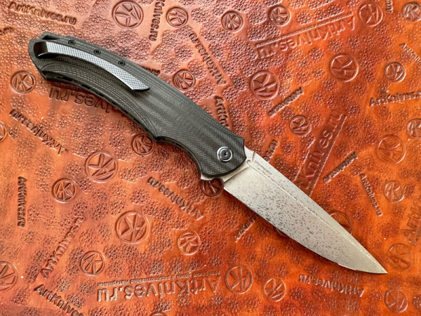 Купить Нож складной Travel, MagnaCut, CF, Justus Custom Knives в интернет-магазине Artknives.ru 