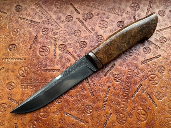 Купить Авторский нож Сканди, ламинат 15v, Амбойна, Ярослав Болотов в интернет-магазине Artknives.ru 