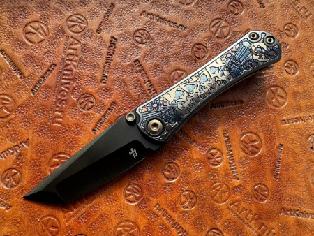 Купить Нож складной кастомный Borka Blades/Ti2 Design SBT 2026 Gambler DLC в интернет-магазине Artknives.ru 