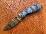 Купить Нож складной Strider Knives SnG CC blue/lightning stripes, Magnacut, CCKS Spring 2026 в интернет-магазине Artknives.ru 