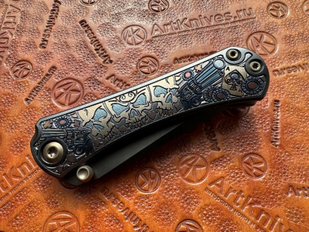 Купить Нож складной кастомный Borka Blades/Ti2 Design SBT 2026 Gambler DLC в интернет-магазине Artknives.ru 
