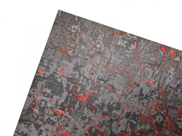 Купить Карбон Red TechnoCarbo, размеры: 155х140х3.9 мм в интернет-магазине Artknives.ru 