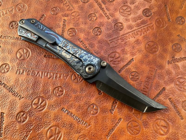 Купить Нож складной Borka Blades Ti2 Design SBTF Titanium Folder Patriot 2026 DLC в интернет-магазине Artknives.ru 