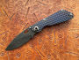 Купить Нож складной Mick Strider Custom SnG DGG, Nightmare trisula grind, ti Iridescent blue/purple в интернет-магазине Artknives.ru 