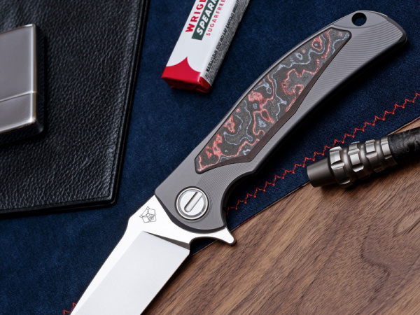 Купить Карбон Lava & Ash CarboTi, размеры: 150х150х4 мм в интернет-магазине Artknives.ru 