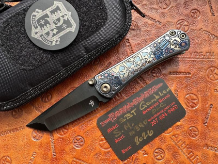 Купить Нож складной кастомный Borka Blades/Ti2 Design SBT 2026 Gambler DLC в интернет-магазине Artknives.ru 